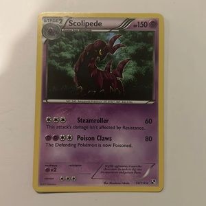 Scolipede 54/114 2011 Rare Non-holo